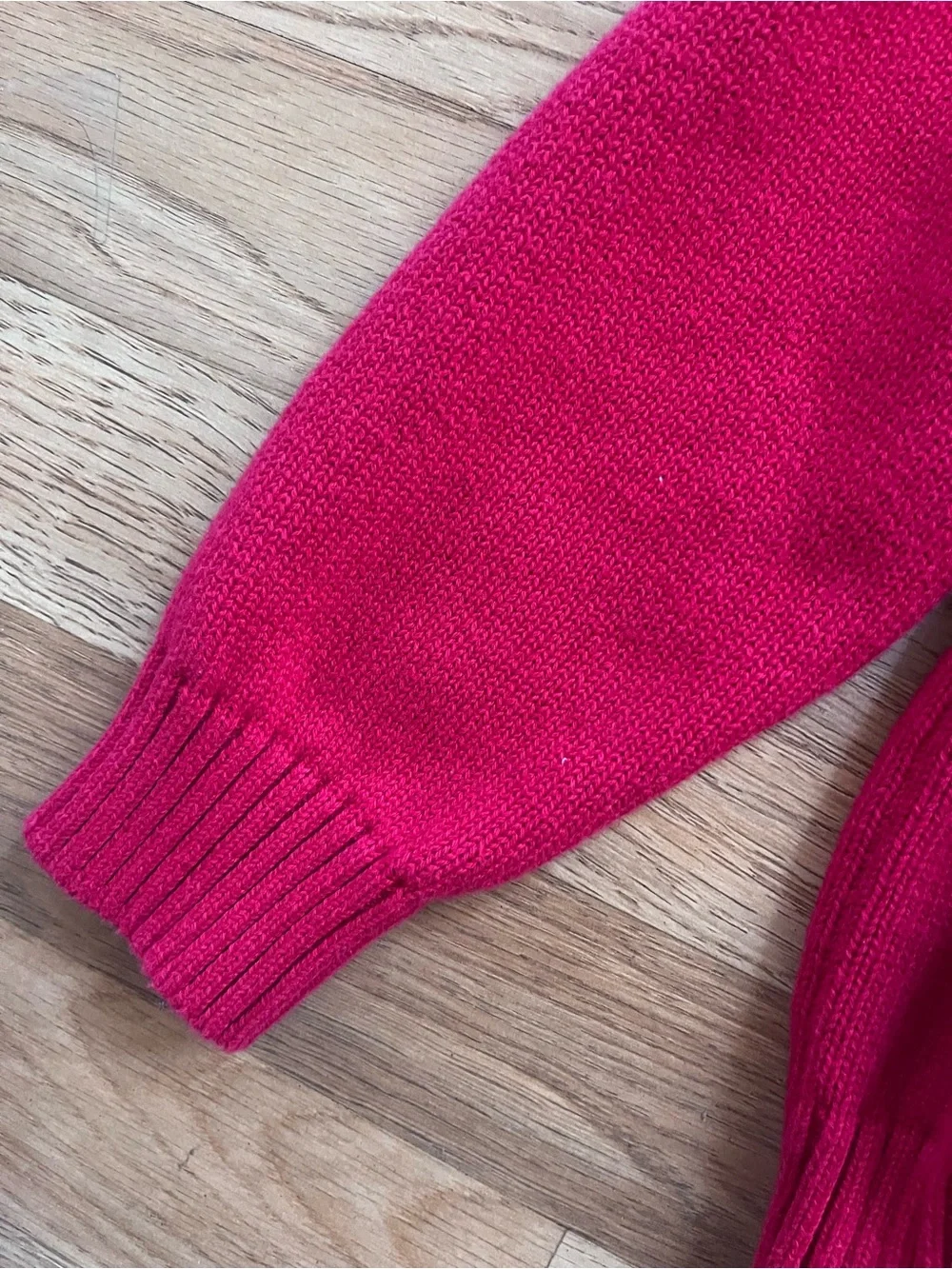 Hanna Andersson Red Nordic Half-Zip Sweater